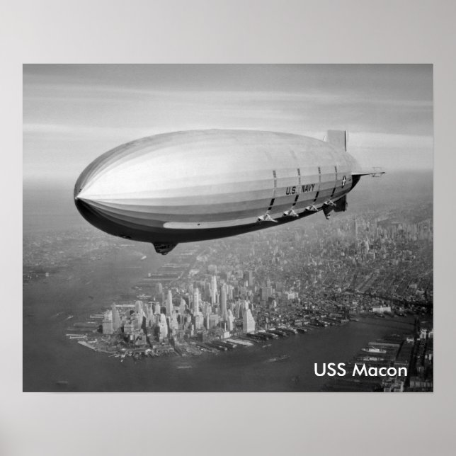 USS Macon poster 16"x20" (Vorne)