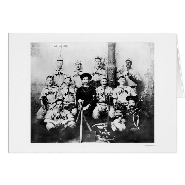 USS Maine Baseball Team 1898 (Vorderseite (Horizontal))