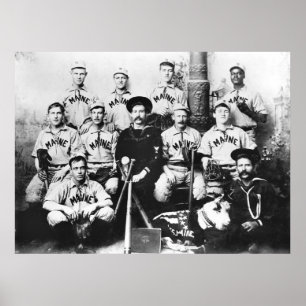 USS Maine Baseball Team, 1898 Poster