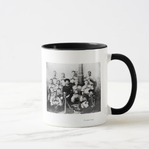 USS Maine Baseball Team in Havanna Cuba Fotograp Tasse
