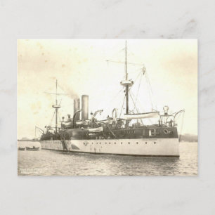 USS Maine im Hafen von Havanna Postkarte