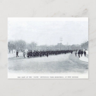 USS Maine in Fort Monroe Postkarte
