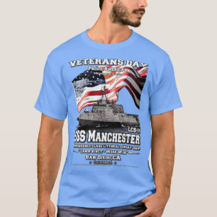 USS Manchester LCS14 Kriegsveteranen T-Shirt