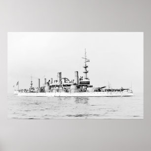 USS Massachusetts Poster