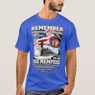 USS Memphis SSN691 U-Boot-Veteranen T-Shirt