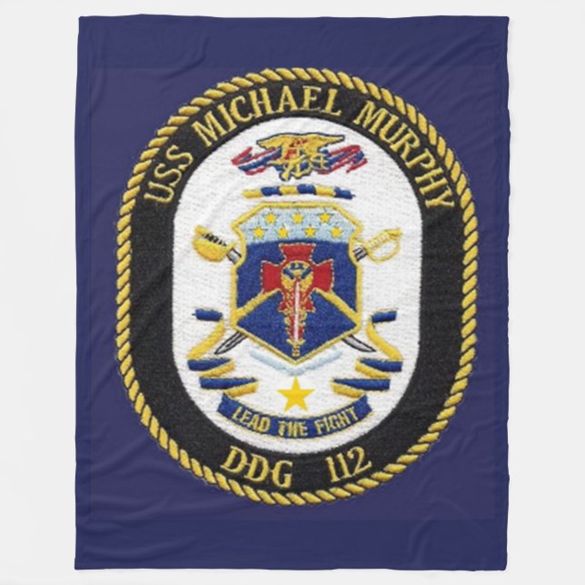USS MICHAEL MURPHY FLEECE-DECKE FLEECEDECKE (Vorderseite)