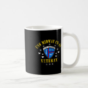Uss Midway Cv 41 Flugzeugträger Veteran USA-Flagge Kaffeetasse