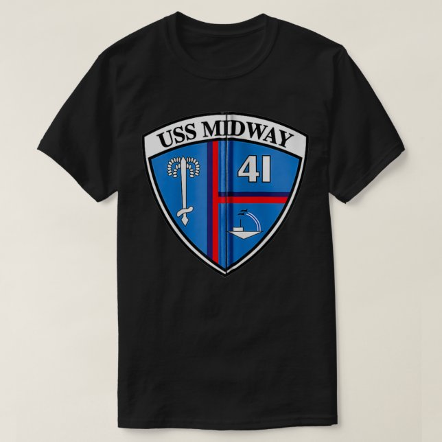 USS Midway Zip  T-Shirt (Design vorne)