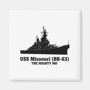 Uss Missouri Männer Frauen Bb-63 Schlachtschiff Us Magnet