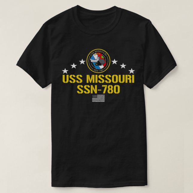 USS Missouri SSN780 T-Shirt (Design vorne)