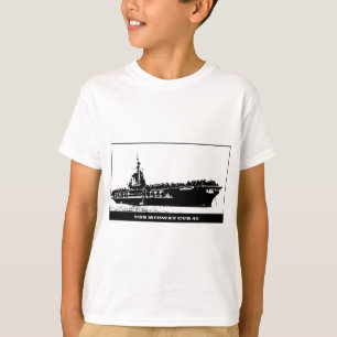 USS MITTLERES CVB-41, Marine-Schiff T-Shirt