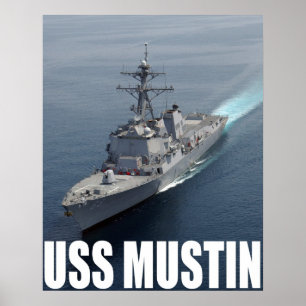 USS Mustin Poster