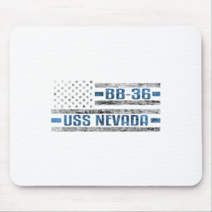 Uss Nevada Wwii Battleship Bb-36 US-Armee Mousepad