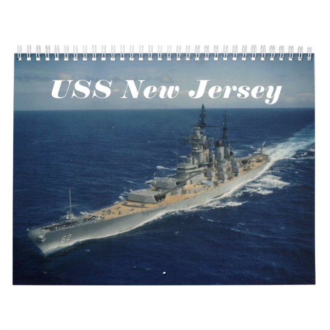 USS New Jersey Calendar Kalender (Titelbild)