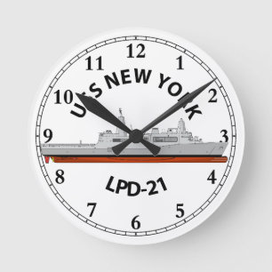 USS NEW YORK, LPD-21, SAN ANTONIO RUNDE WANDUHR