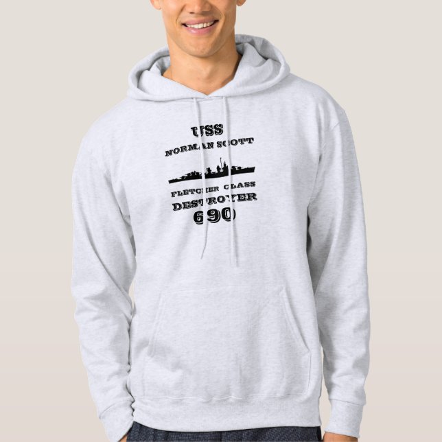 USS-NORMANNE SCOTT (DD-690) HOODIE (Vorderseite)