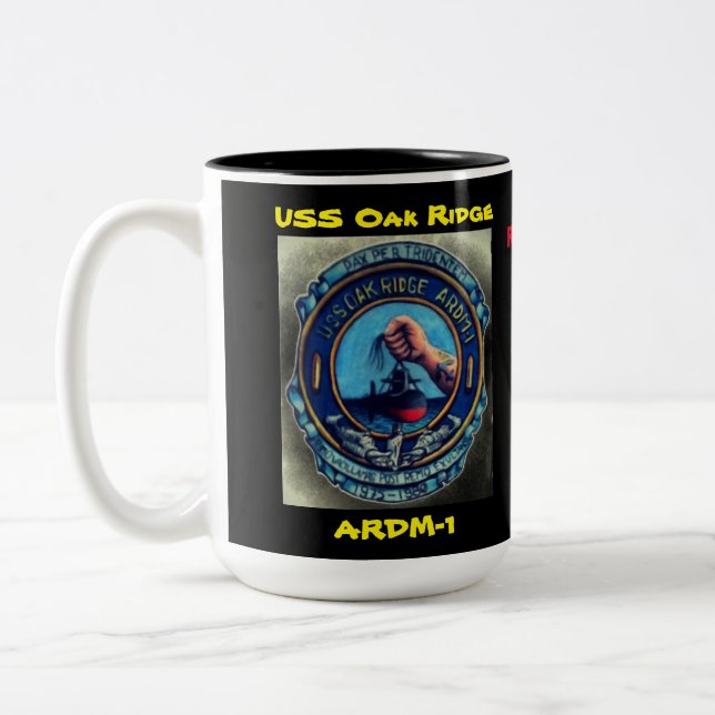 USS Oak Ridge Rawls' Boys Cup Zweifarbige Tasse (Links)