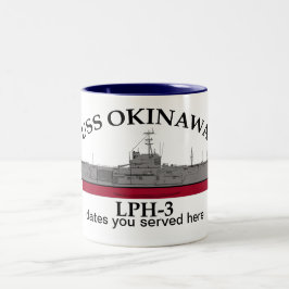 USS Okinawa, LPH-3, Termine für kundenspezifische  Zweifarbige Tasse