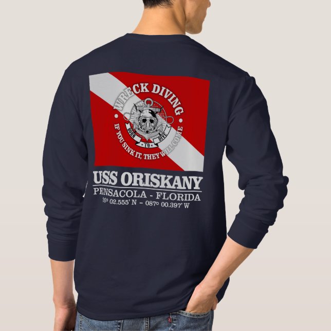 USS Oriskany (beste Wracks) T-Shirt (Rückseite)