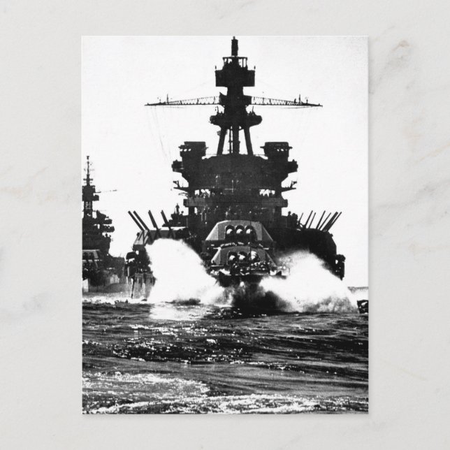 USS PENNSYLVANIA und Schlachtschiff von_War Image Postkarte (Vorderseite)