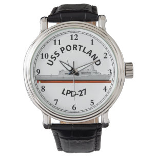 USS PORTLAND, LPD-27, SAN ANTONIO WATCH ARMBANDUHR