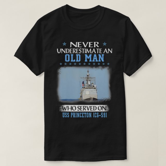 USS Princeton CG59 Ticonabweicha Class Cruiser Fat T-Shirt (Design vorne)