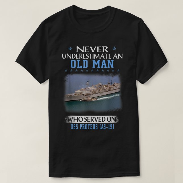 USS Proteus AS19 Veterans Day Veterans Day Day T-Shirt (Design vorne)
