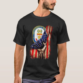 USS Robert G. Bradley FFG-49 American Flag T-Shirt