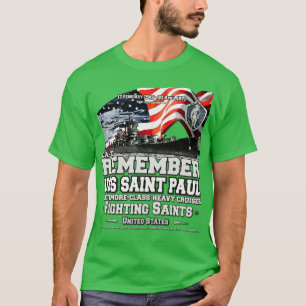 USS Saint Paul CA73 Baltimoreclass Heavy Cruiser / T-Shirt