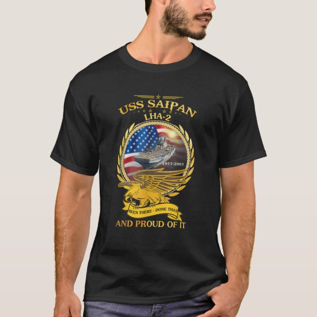 USS Saipan LHA 2 1977 2007 T-Shirt (Vorderseite)