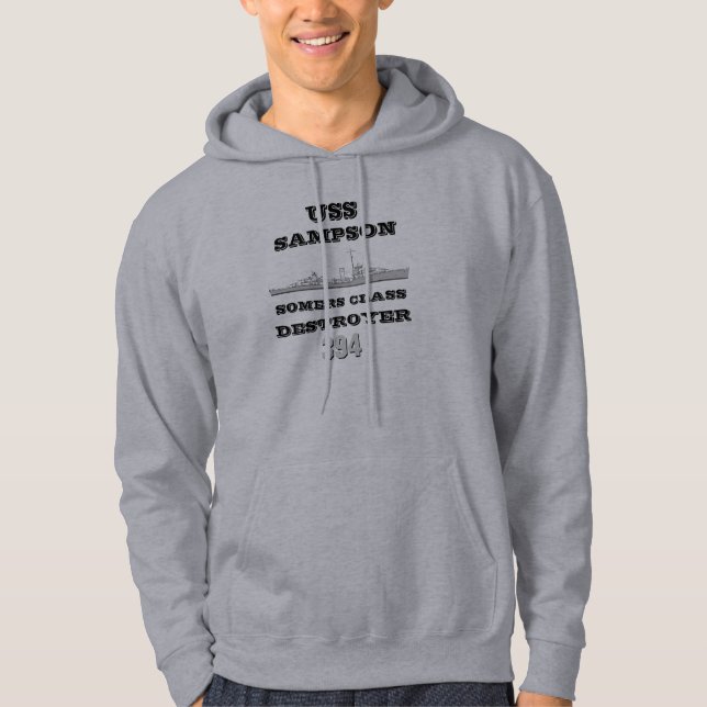USS Sampson (DD-394) Hoodie (Vorderseite)