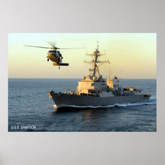 USS Sampson (DDG 102) Poster
