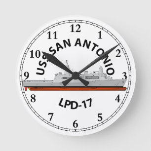 USS SAN ANTONIO , LPD-17, SAN ANTONIO CLASS RUNDE WANDUHR