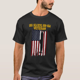 USS Sea Devil SSN 664 Submarine Veterans Day Fathe T-Shirt