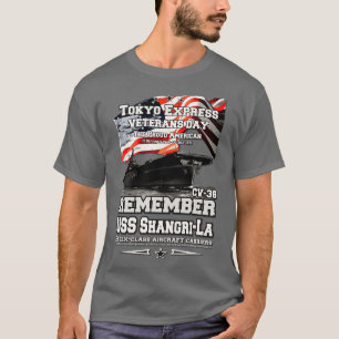 USS ShangriLa CV38 Essexclass Flugzeugträger T-Shirt