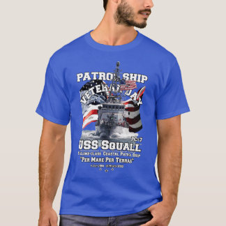 USS Squall PC7 Veteranen der Marine T-Shirt