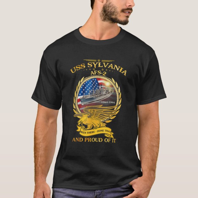 USS Sylvania AFS 2 1964 1994 T-Shirt (Vorderseite)