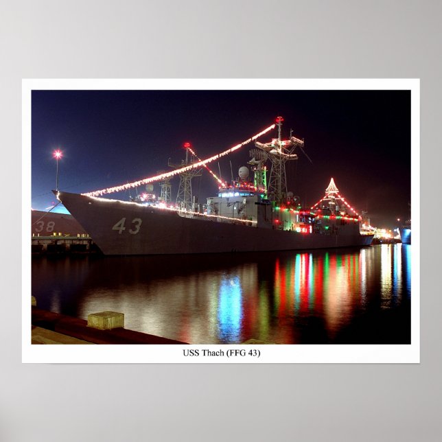 USS Thach (FFG 43) Poster (Vorne)