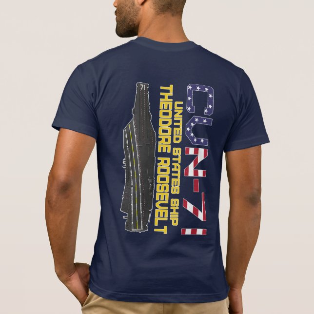 USS THEODORE ROOSEVELT CVN-71 T - Shirt (Rückseite)