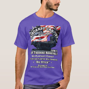 USS Theodore Roosevelt Flugzeugträger Veterans T-Shirt