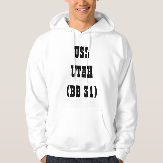 USS UTAH (BB 31) HOODIE (Vorderseite)