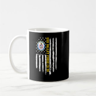 USS Valley Forge CG-50 American Flag Kaffeetasse