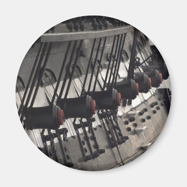 USS Verfassungs-Starboard Cannons Magnet (Vorne)