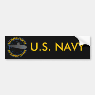 USS Virginia Autoaufkleber