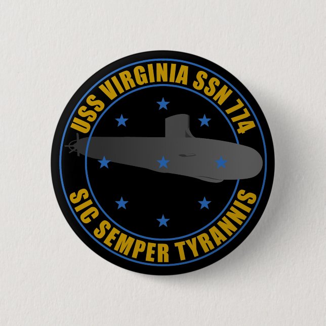 USS Virginia Button (Vorderseite)