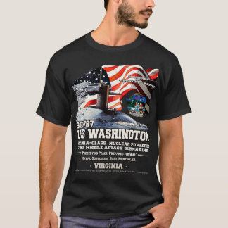 USS Washington SSN787 U-Boot-Veteranen T-Shirt
