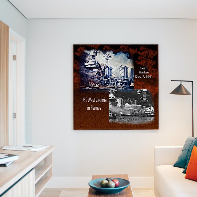 USS West Virgina, Pearl Harbor 1941 Poster (Von Creator hochgeladen)