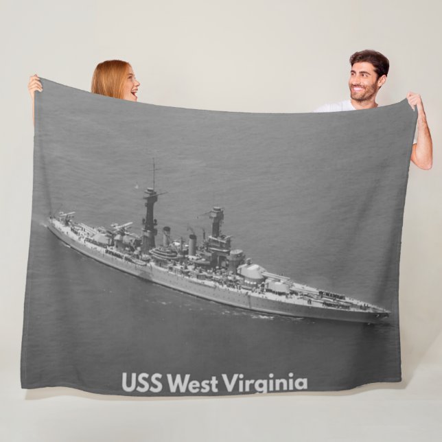 USS WEST VIRGINIA FLEECEDECKE (Beispiel)