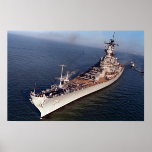 USS Wisconsin (BB-64) Poster