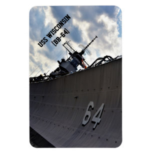 USS Wisconsin (BB-64) ~ US Militärisches Schlachts Magnet